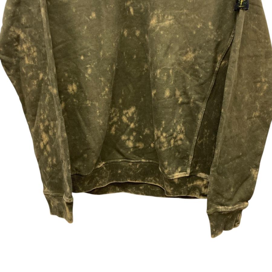 Stone  グリーン ブリーチ加工 スウェット Lサイズ STONE ISLAND（ストーン アイランド） STONE ISLAND OFF-DYE OVD