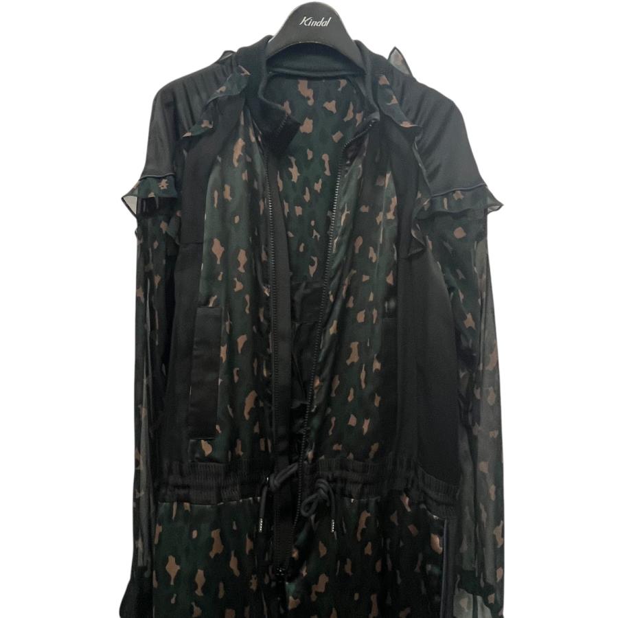 sacai 【値下げ】sacai レオパード柄シースルージャンプスーツ sacai 【値下げ】sacai レオパード柄シースルージャンプスーツ