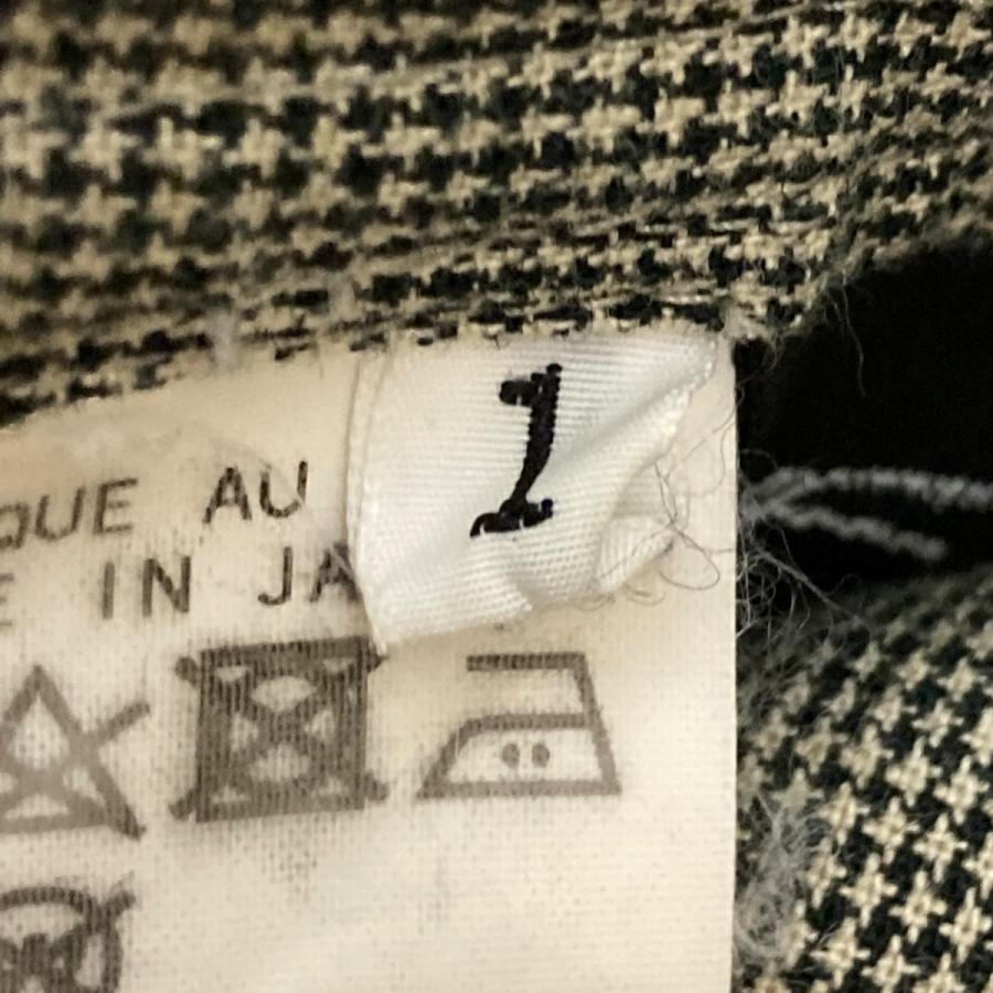 B Yohji Yamamoto ビー ヨウジヤマモト チェック切替千鳥柄ロング 
