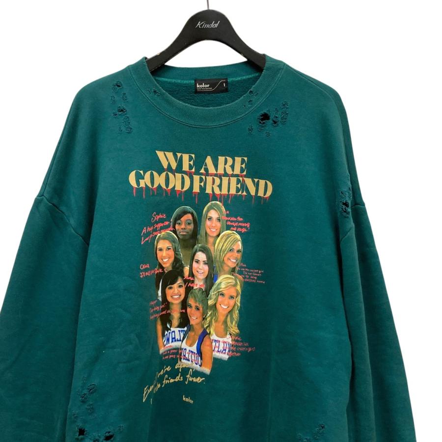 Color（カラー） 【値下げ】KOLOR 24AW ダメージ加工プリント 