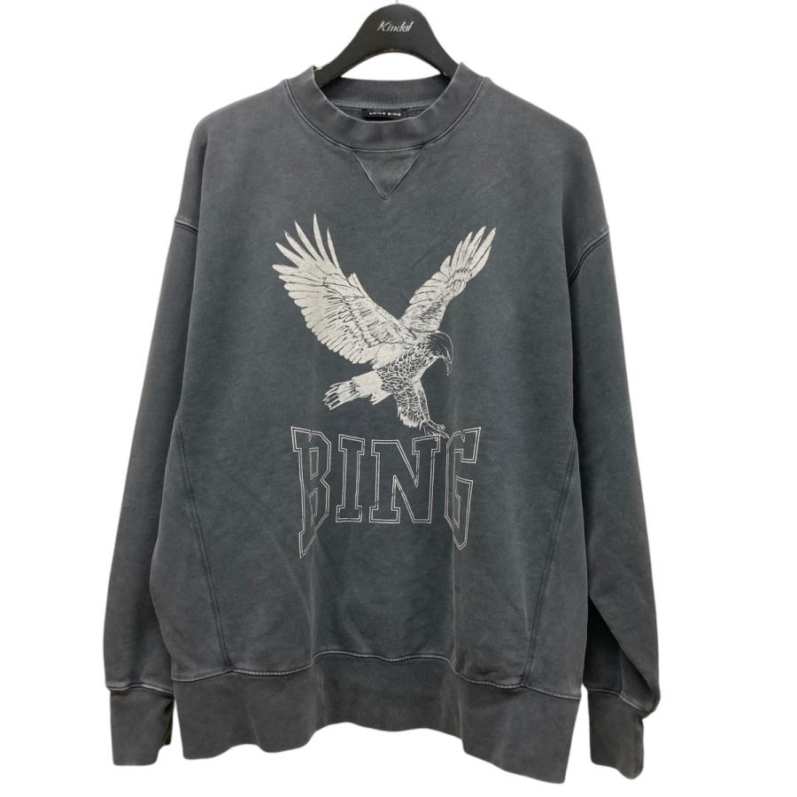 値下げ】ANINE BING プリントスウェット グレー サイズ：S (EC 