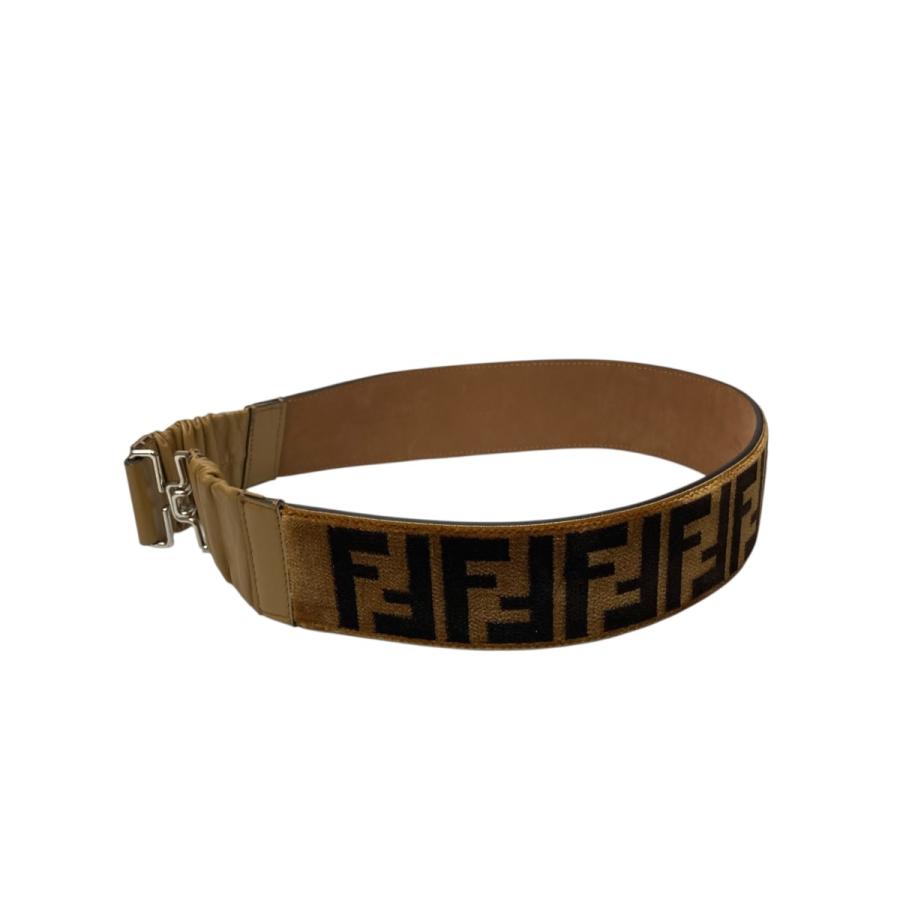 FENDI 【値下げ】FENDI ズッカ柄ベロアベルト 170399301 サイズ：75/30