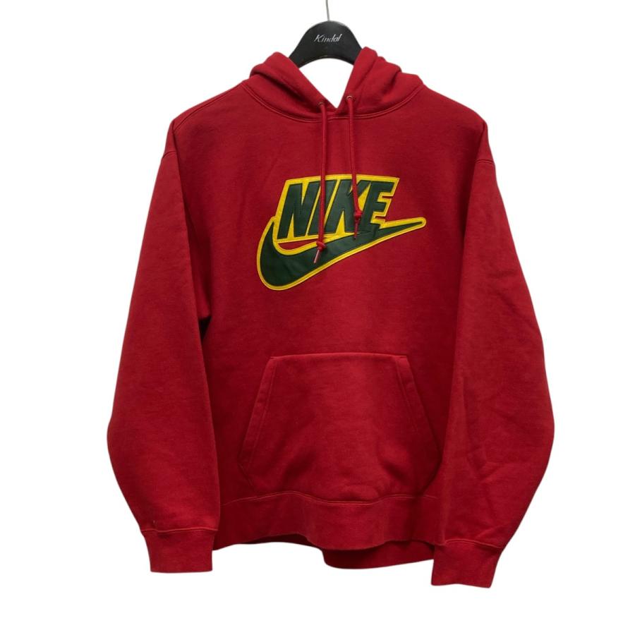 値下げ 新品未使用 supreme NIKE コラボ パーカー Leather Applique