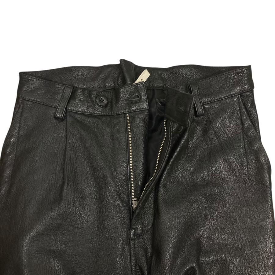 cece シーシーユー CCU レザーパンツ PT-07-C-GOAT-3 ブラック サイズ