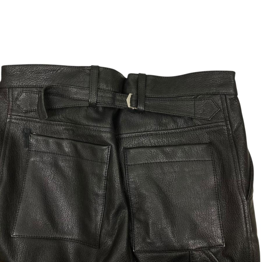 cece シーシーユー CCU レザーパンツ PT-07-C-GOAT-3 ブラック サイズ