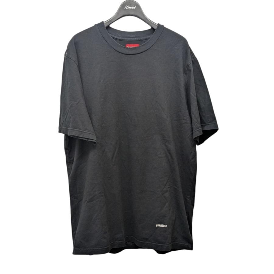 Supreme ブラック Tシャツ Lサイズ　刺繍ロゴ Supreme（シュプリーム） 【値下げ】Supreme ロゴ刺繍Tシャツ ブラック