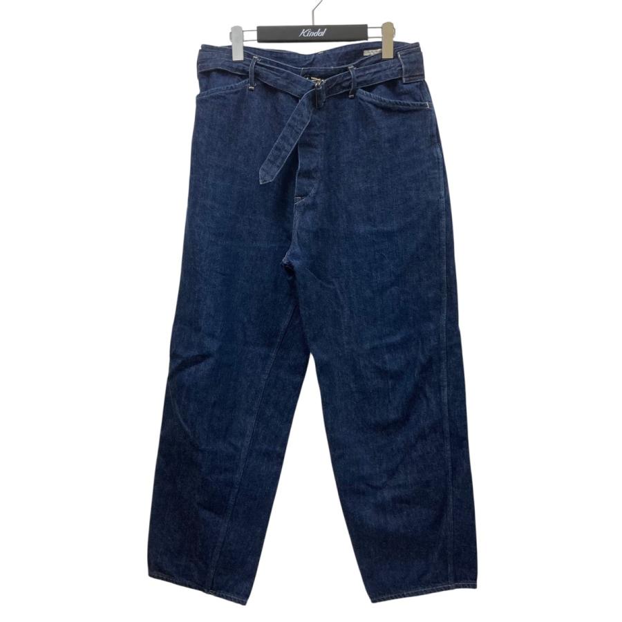 COMOLI コモリ ベルテッドデニム インディゴ サイズ2 COMOLI コモリ ベルテッドデニム インディゴ 2
