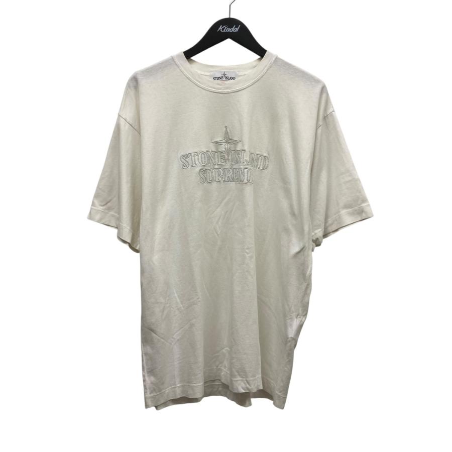 シュプリーム ストーンアイランド 刺繍ロゴ Tシャツ 20FW 正規品 STONE ISLAND（ストーン アイランド） ストーンアイランド
