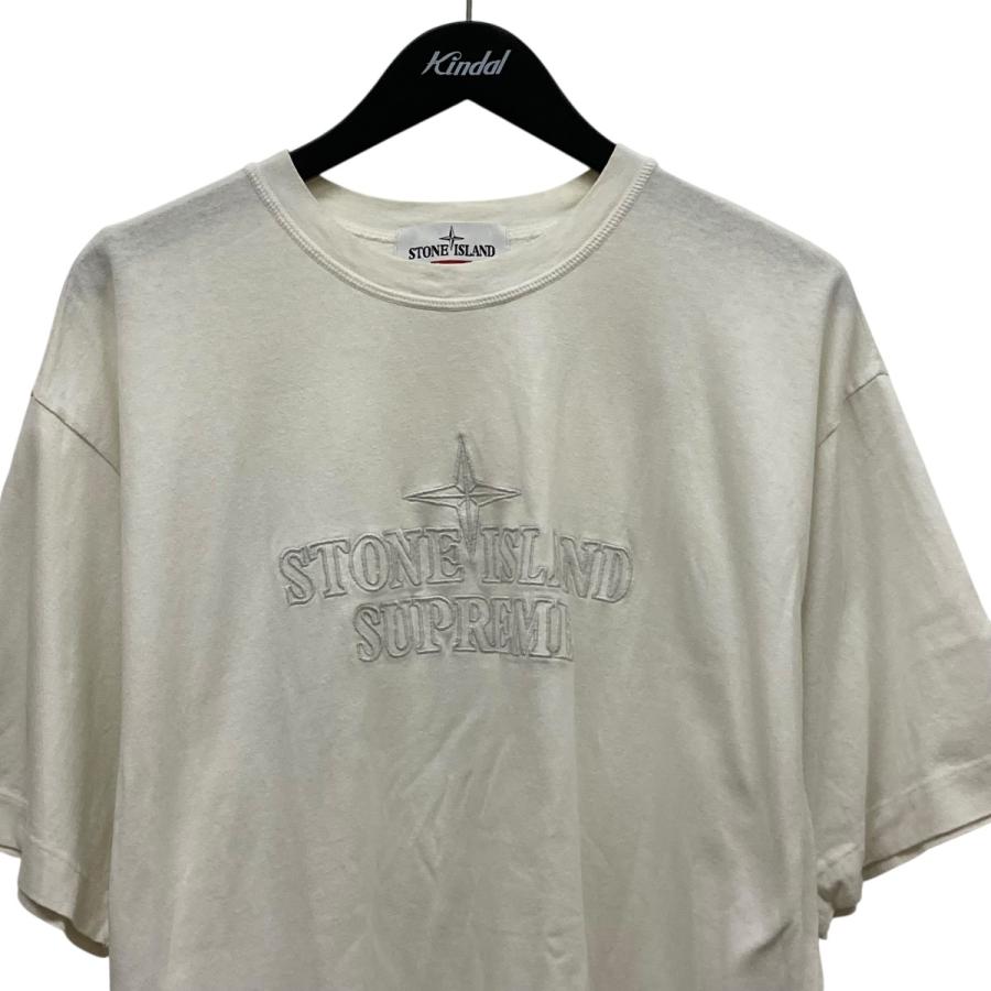 シュプリーム ストーンアイランド 刺繍ロゴ Tシャツ 20FW 正規品 Supreme/Stone Island Embroidered Logo S/S Top - UG.SHAFT