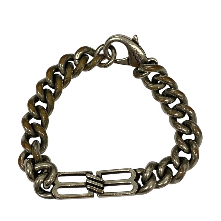 BALENCIAGA シルバーチェーンブレスレット　正規品 BALENCIAGA（バレンシアガ） チェーンブレスレット シルバー サイズ