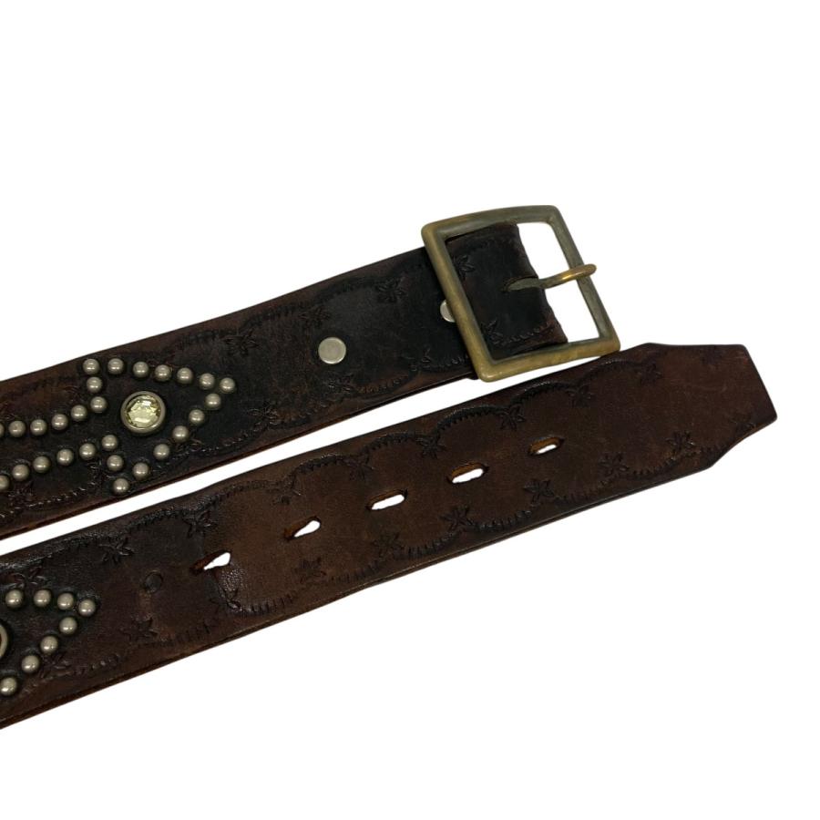 RATS HTC ベルト　ラッツ　エイチティーシー HTC エイチティーシー×ラッツ HTC×RATS レザービジューベルト ブラウン