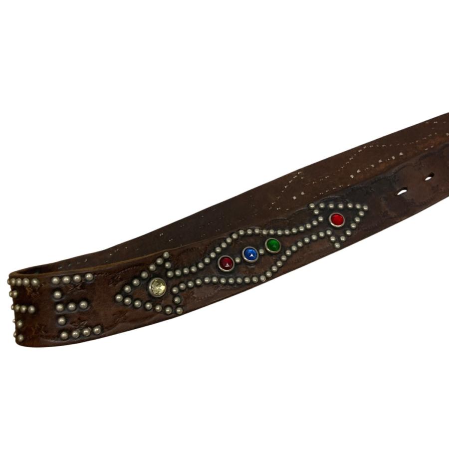 HTC エイチティーシー×ラッツ HTC×RATS レザービジューベルト ブラウン