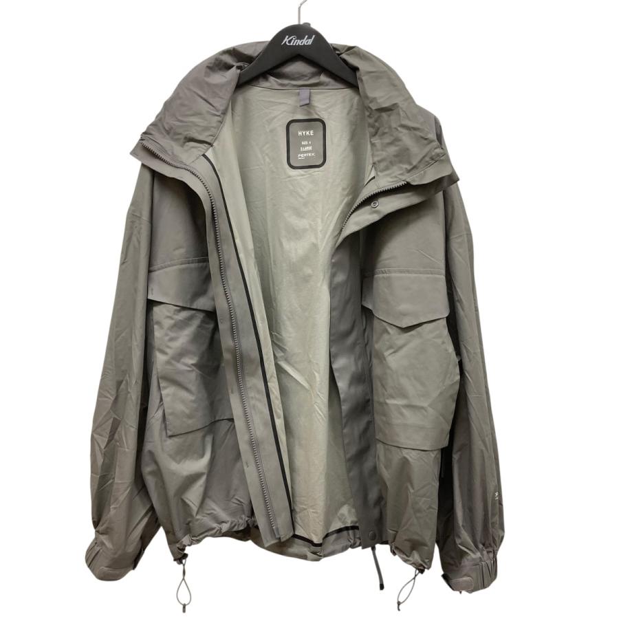 HYKE ハイク パーカー ジャンパー・ブルゾン 新品未使用HYKE ハイクPERTEX ナイロンブルゾングレー