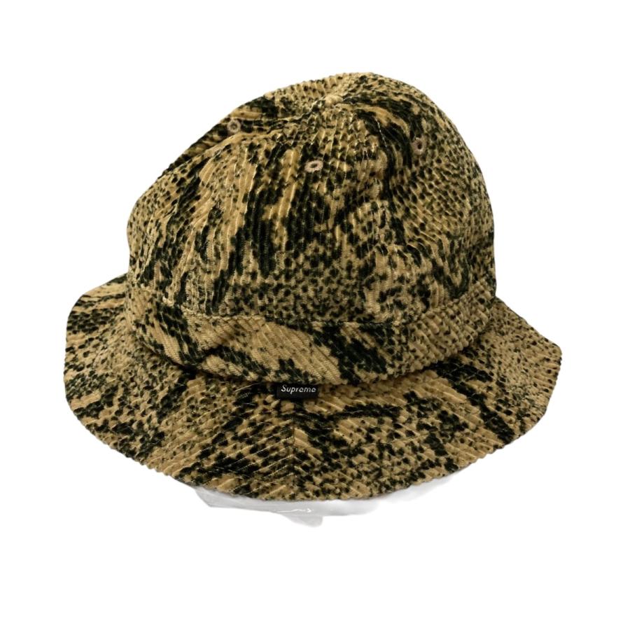 Supreme シュプリーム Snakeskin Corduroy Bell Hat 総柄