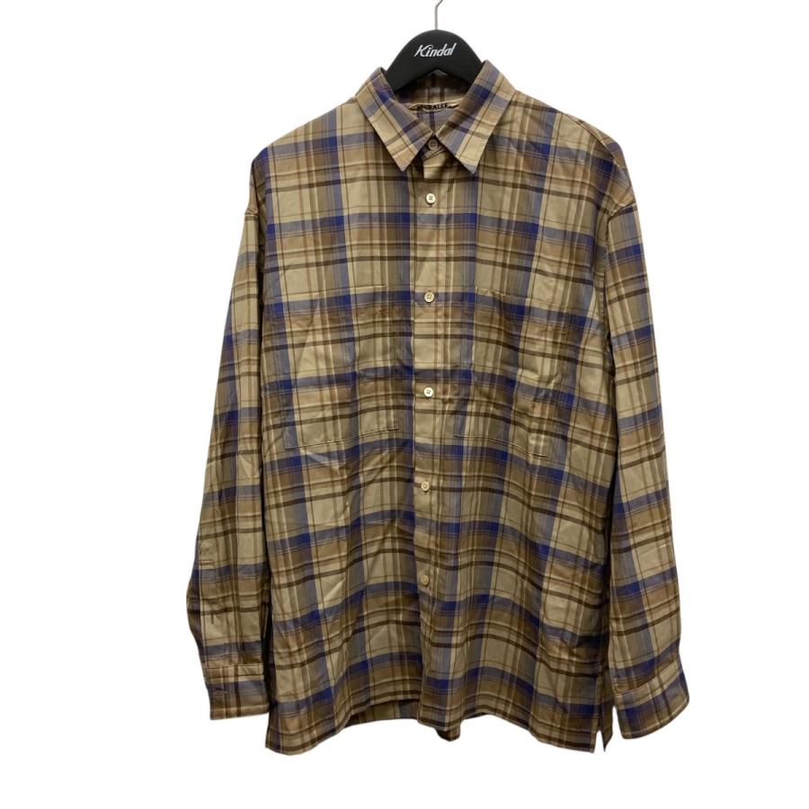 AURALEE（オーラリー） AURALEE SUPER LIGHT WOOL CHECK SHIRTS