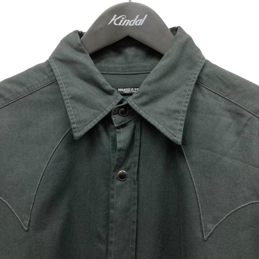 マーティーアンドサンズ 24AW WESTERN コットンウエスタンシャツ 2