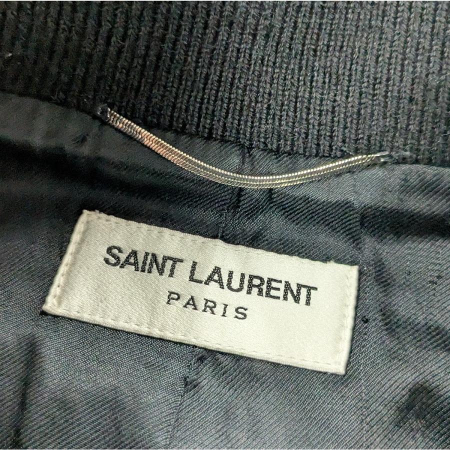 サンローランパリ Saint Laurent Paris テディジャケット ブラック
