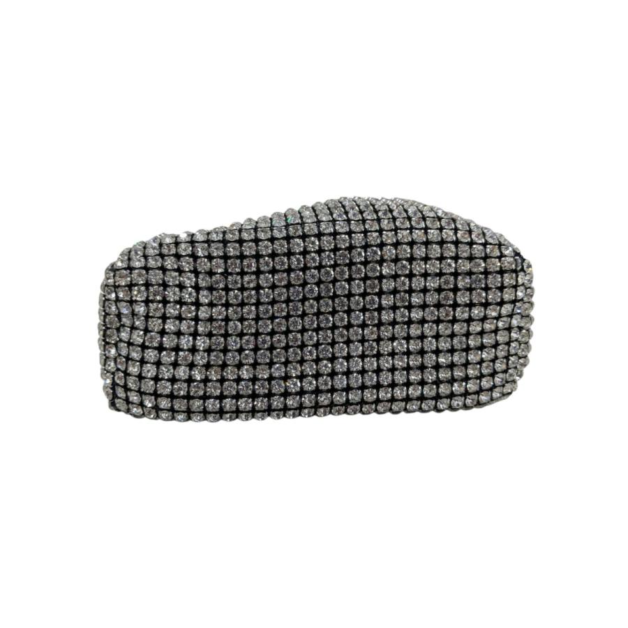 【極美品】アレキサンダーワン ラインストーン ハンドバッグ シルバー パーティー Alexander Wang - ALEXANDERWANG アレキサンダーワン ラインストーン