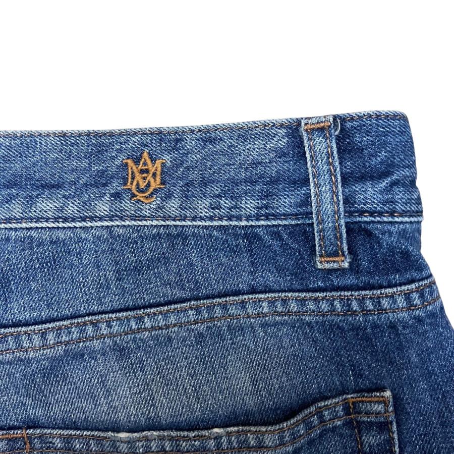 アレキサンダーマックイーン デニムパンツ バック刺繍 ボタンフライ