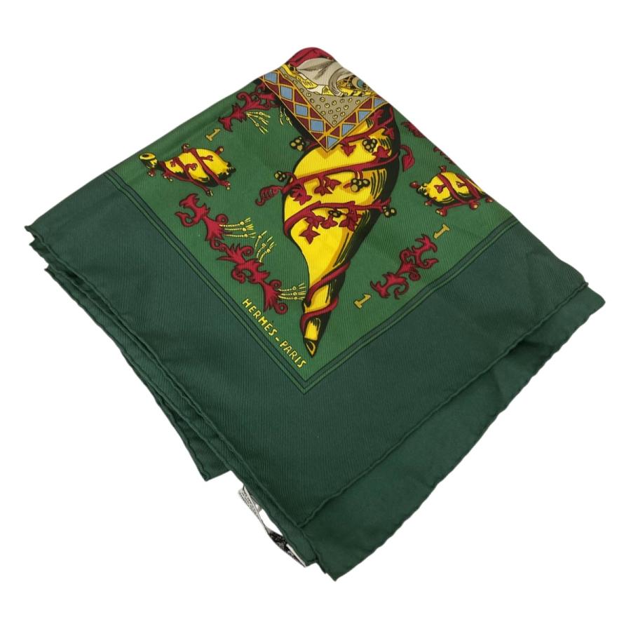 HERMES（エルメス） カレ90 LE TAROT シルクスカーフ グリーン サイズ