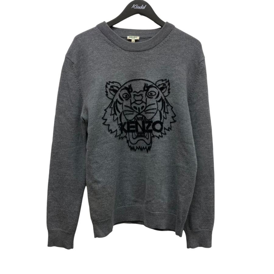KENZO（ケンゾー） 刺しゅうニット F965PU2133XB グレー サイズ：M