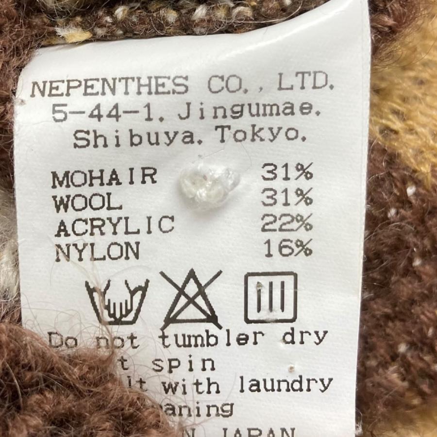 needles union 別注　21aw モヘア　カーディガン　ブラウン　L needles union 別注 21aw モヘア カーディガン ブラウン L needles