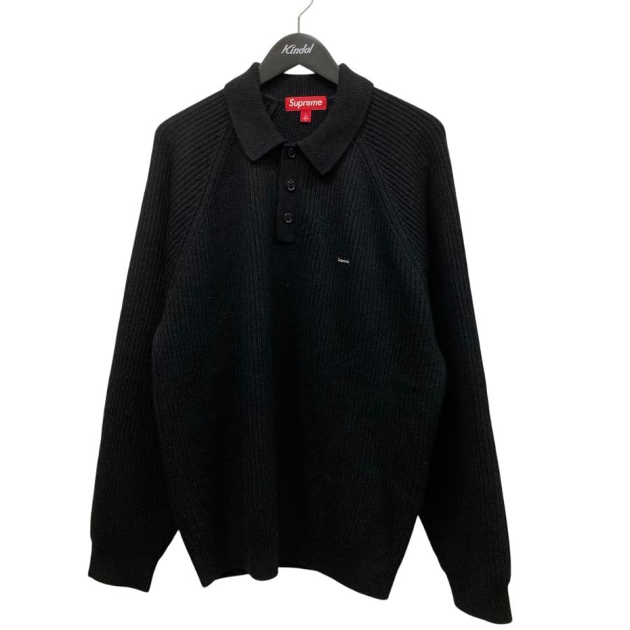 美品Supreme ブラック ポロセーター L Supreme（シュプリーム） Supreme 25AWSMALL BOX POLO SWEATER 長袖