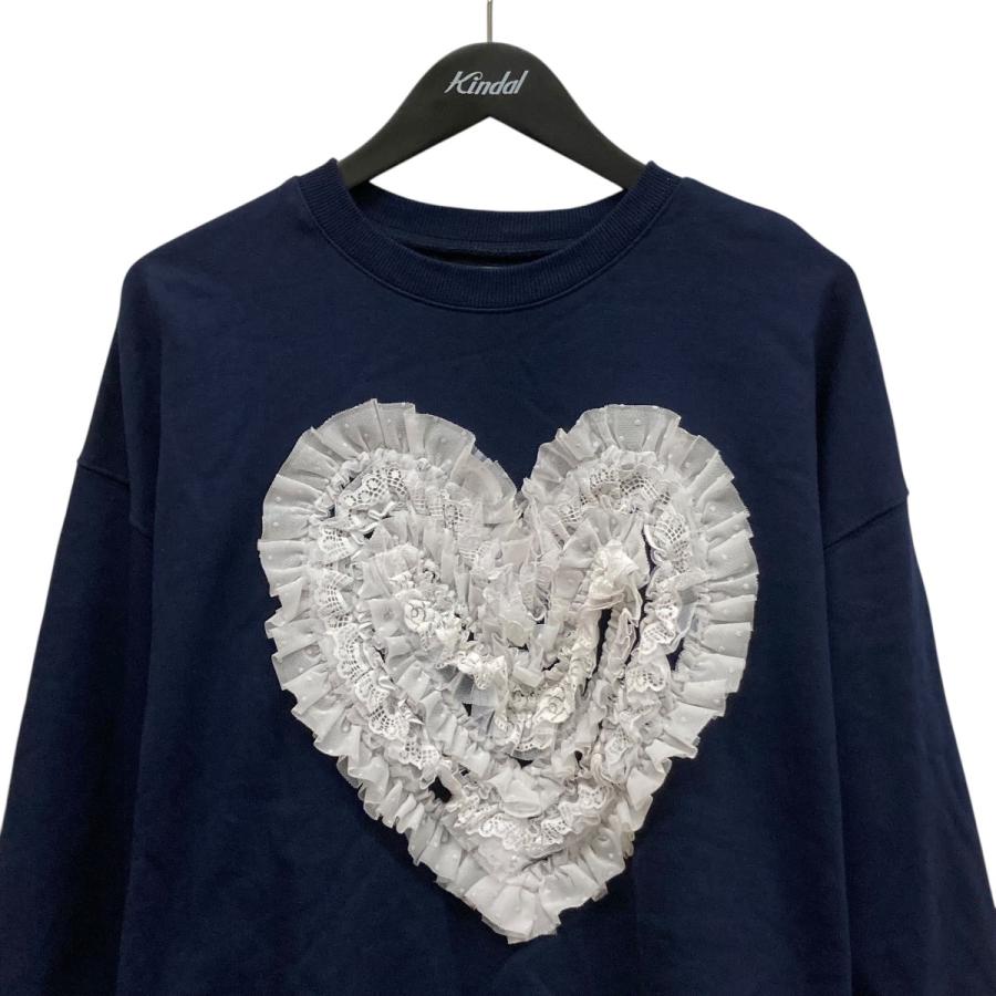 ポピー POPPY ハートフリルスウェット ネイビー サイズ：Free