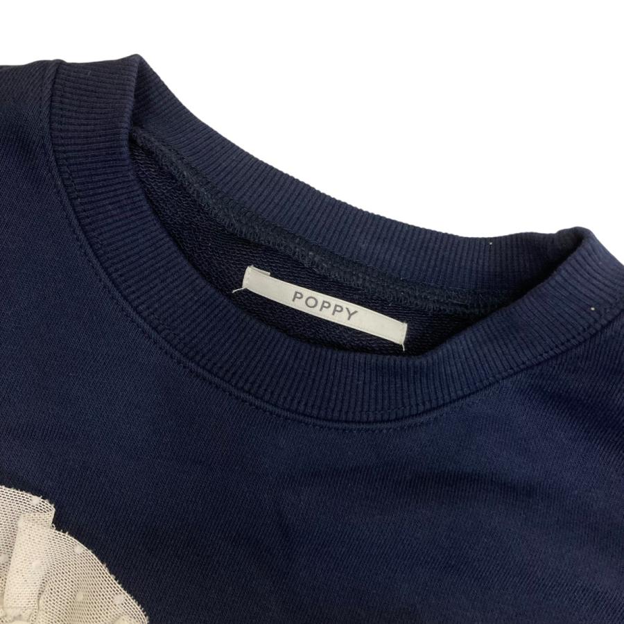 ポピー POPPY ハートフリルスウェット ネイビー サイズ：Free