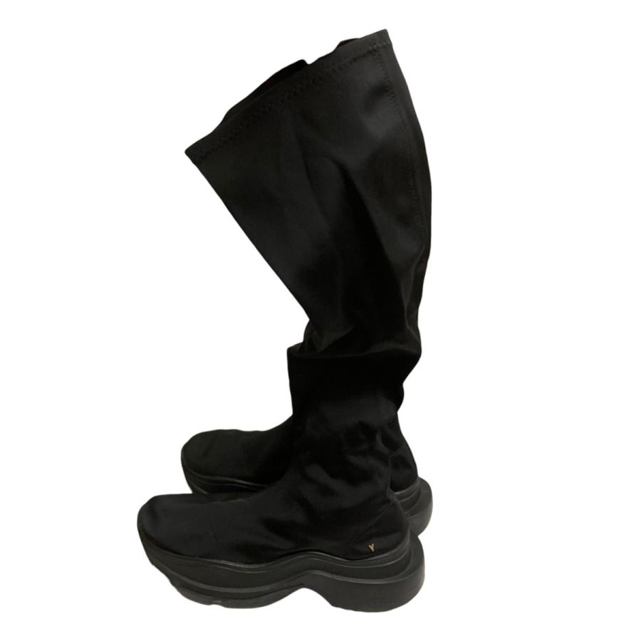 YELLO ソックスブーツ ブラック XLサイズ 値下げ】YELLO TOKYO BLACK SNEAKER LONG BOOTS ロングソックスブーツ