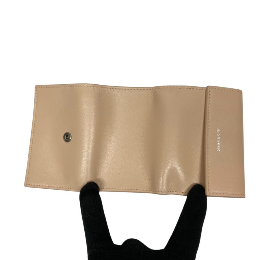 JIL SANDER ベージュ 二つ折り財布 JIL SANDER（ジルサンダー） JIL SANDER 2つ折り財布 ベージュ サイズ