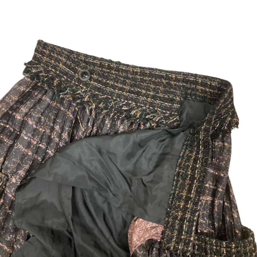 sacai（サカイ） sacai 24AW Tweed Skirt プリーツスカート 24-07446