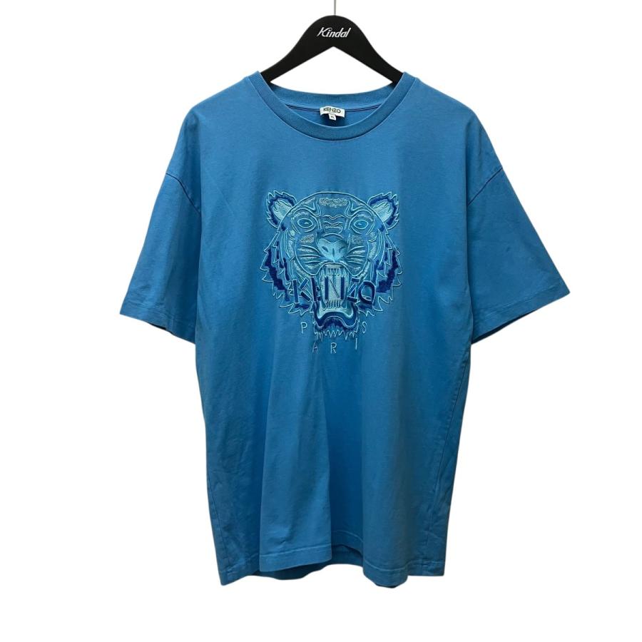 KENZO（ケンゾー） タイガー刺しゅうTシャツ F965TS0564YH スカイ