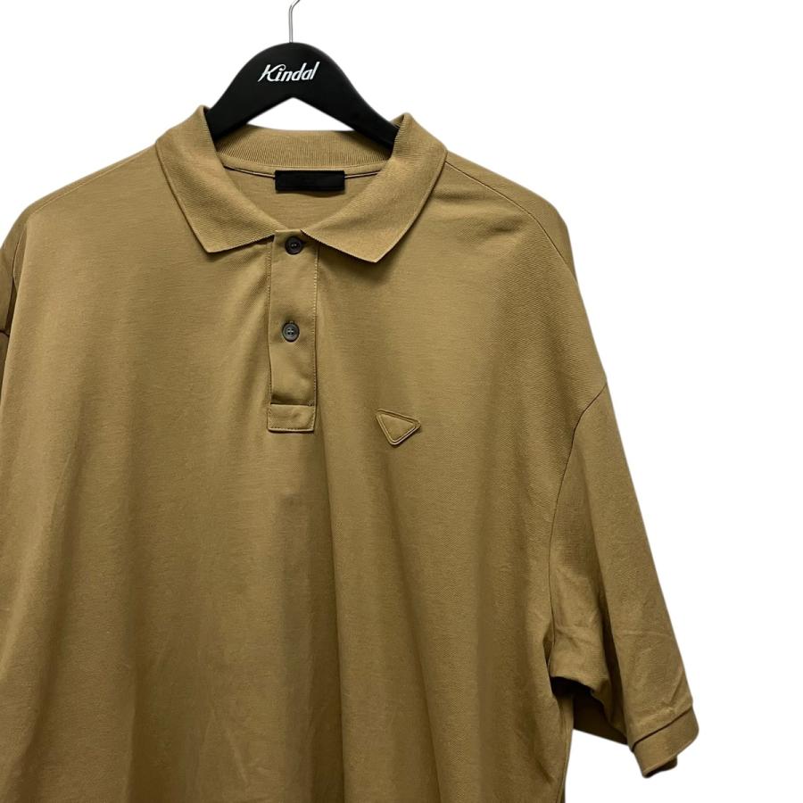 プラダ PRADA 半袖オーバーポロシャツ UJN817 ベージュ サイズ：M_2