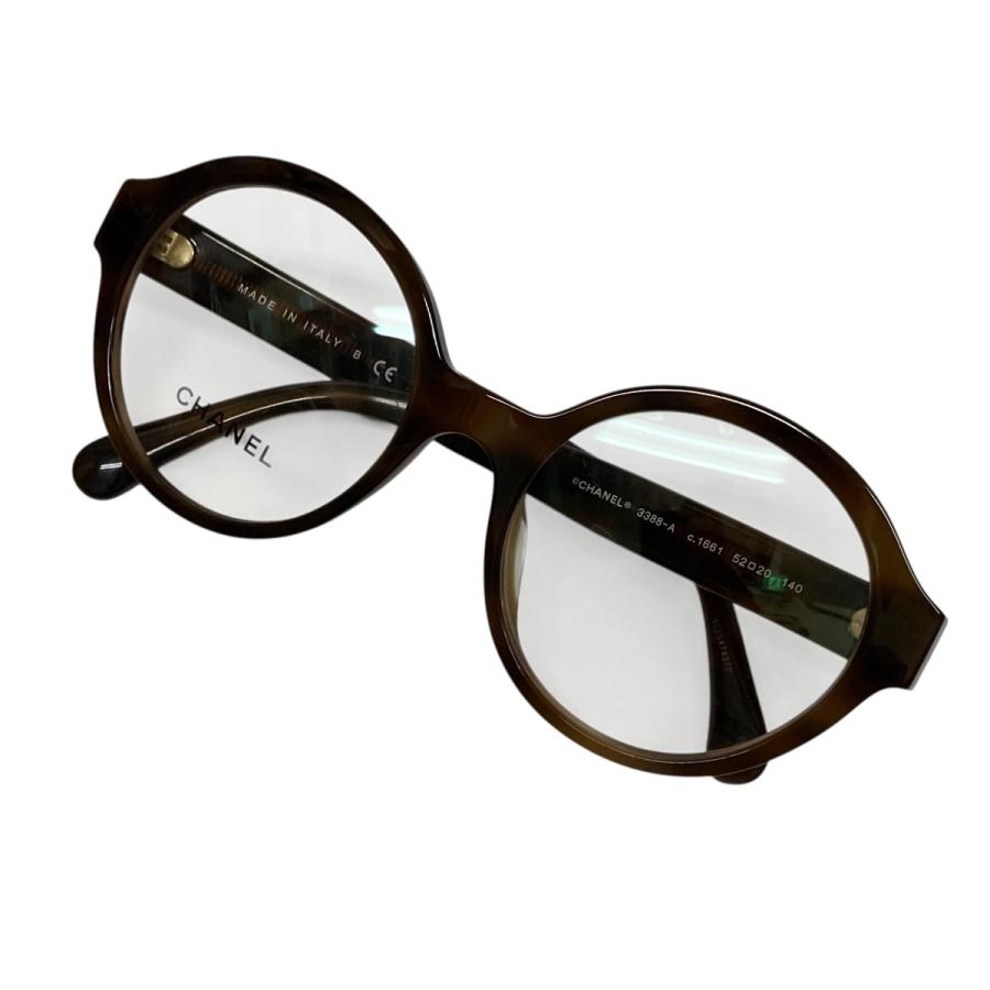 CHANEL（シャネル） 眼鏡 3388-A c．1661 ブラウン サイズ：52□20-140