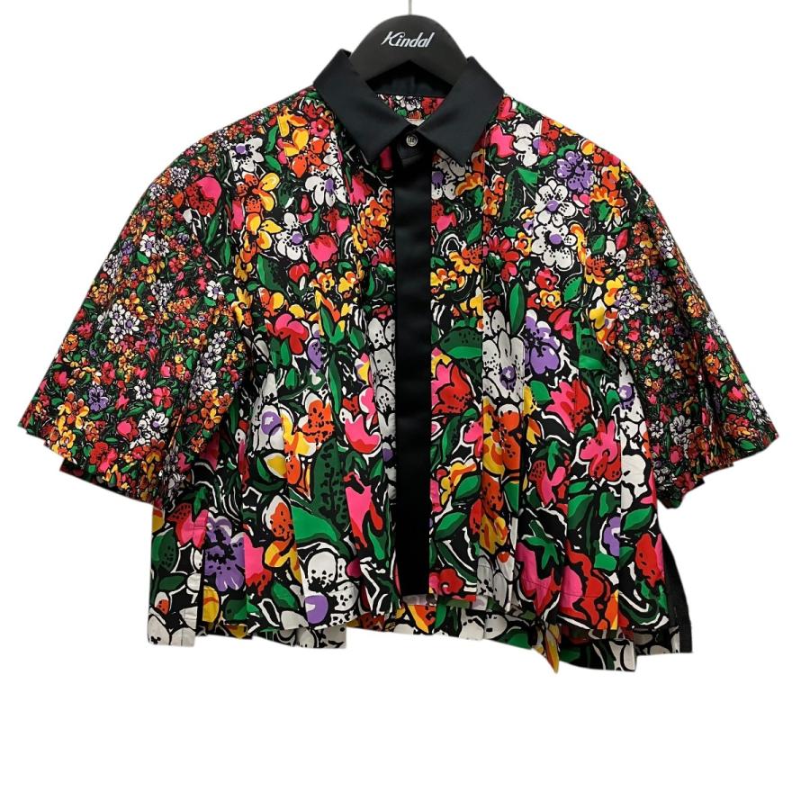 sacai（サカイ） sacai 23SS フローラルプリントプリーツ半袖シャツ 23