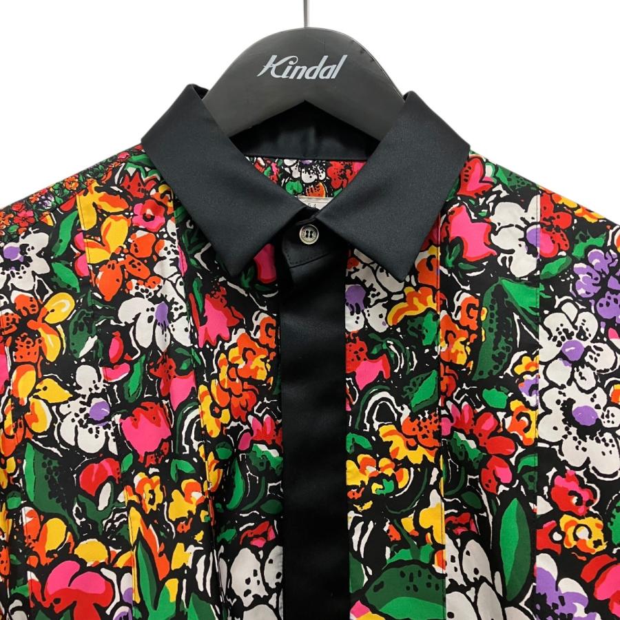 sacai（サカイ） sacai 23SS フローラルプリントプリーツ半袖シャツ 23