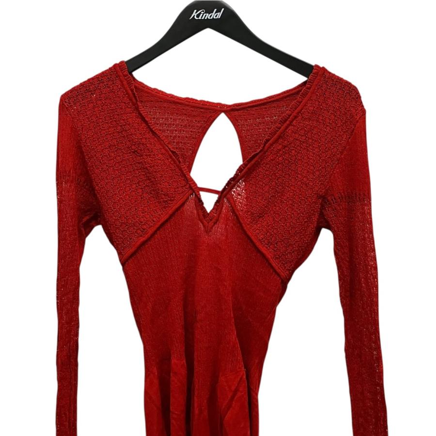 フェティコ FETICO 24SS LACE KNIT V-NECK BODYSUIT ボディスーツ