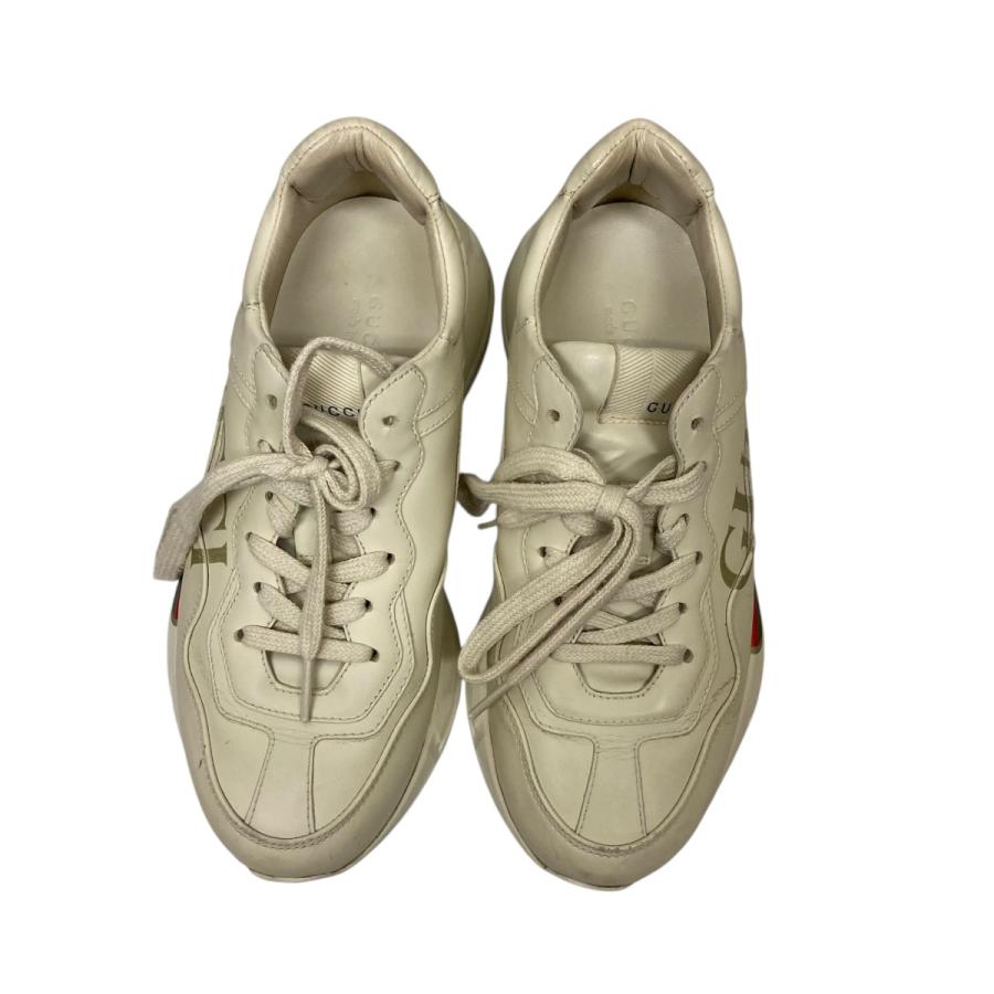 GUCCI（グッチ） 【値下げ】GUCCI ロゴスニーカー 528892 ベージュ