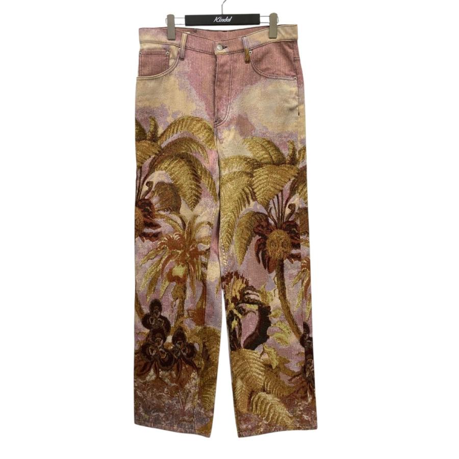 Dries Van Noten カモフラ柄 コットンリネン ショーツ パンツ DRIES VAN NOTEN ドリスヴァンノッテン ジャガードパンツ