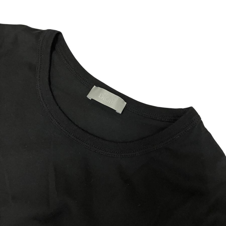 値下げ】DIOR×stussy 刺しゅうロゴTシャツ 033J600D0589 ブラック