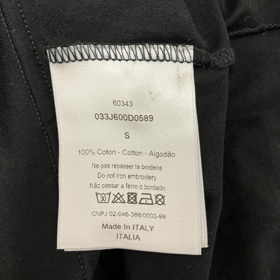 値下げ】DIOR×stussy 刺しゅうロゴTシャツ 033J600D0589 ブラック