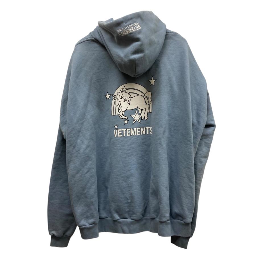 ヴェトモン　VETEMENTS UNICORN ユニコーン　パーカー　ブラック VETEMENTS（ヴェトモン） 22AW DOLPHIN-UNICORN HOODIE ドルフィン