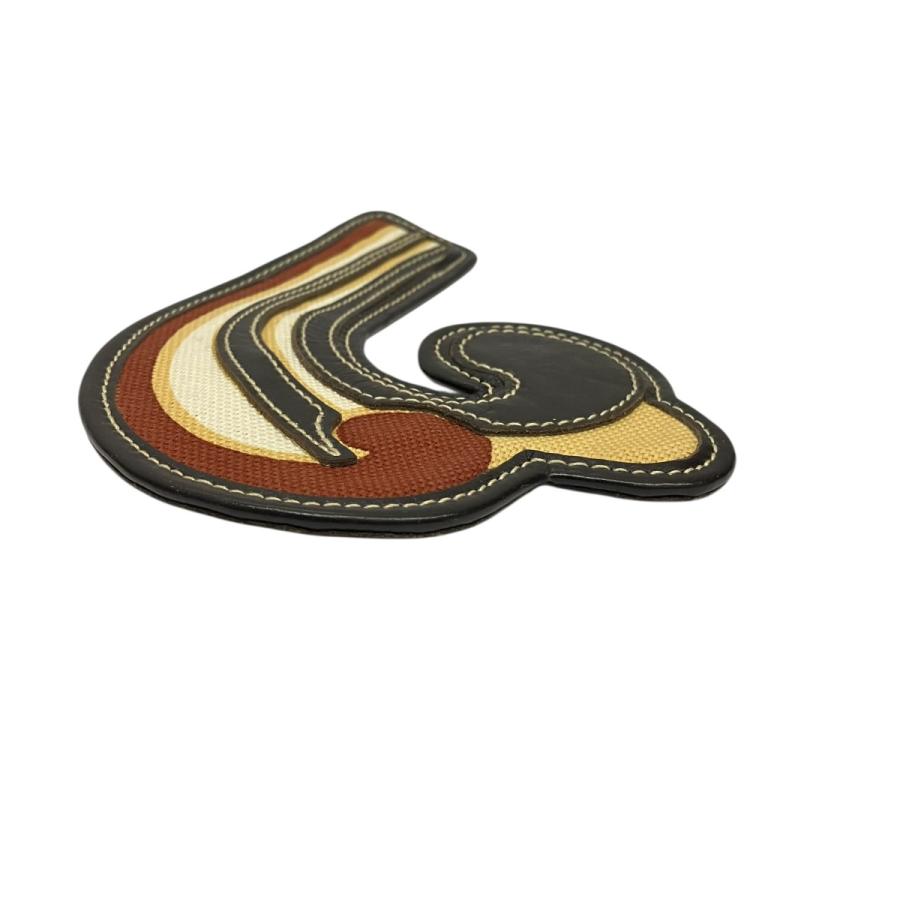 ミュウミュウ MIU MIU WAVE BROOCH レザーブローチ サイズ：One Size_2