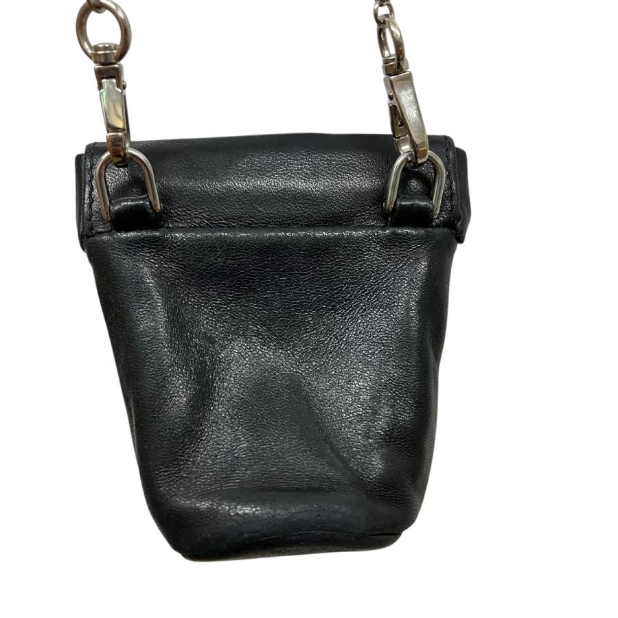 PRADA（プラダ） ロゴプレートミニバッグ 1NR002 ブラック サイズ 