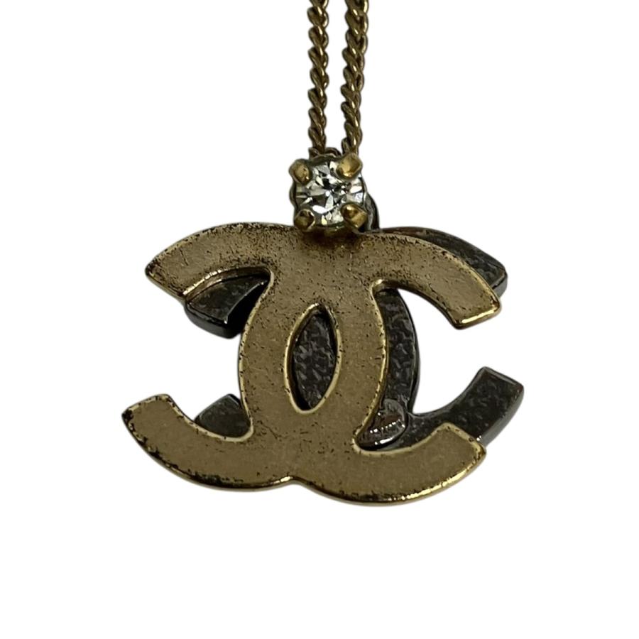 CHANEL（シャネル） ココマークラインストーンネックレス シルバー