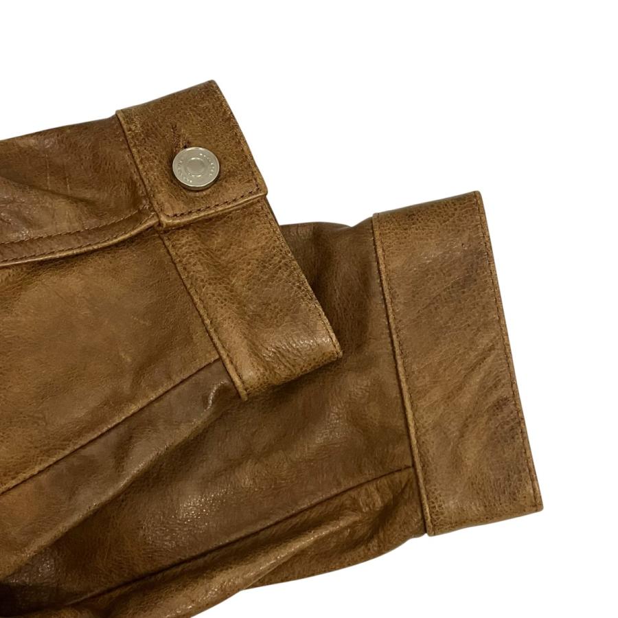 ヴェトモン VETMENTS Convertible leather and denim jacket レザー 