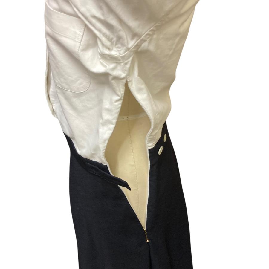 トム・ブラウン Thom Browne 2PLY FRESCO HIGHWAIST A-LINE SHIRT DRESS 2 PLY フレスコ ハイウの画像