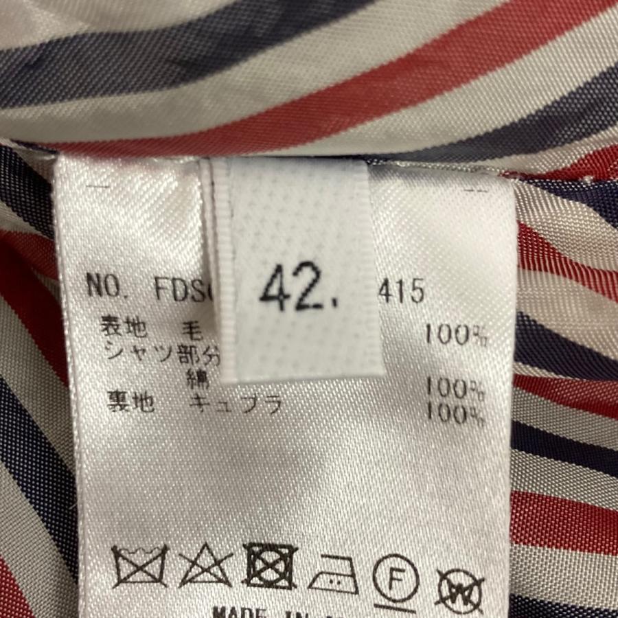 トム・ブラウン Thom Browne 2PLY FRESCO HIGHWAIST A-LINE SHIRT DRESS 2 PLY フレスコ ハイウの画像