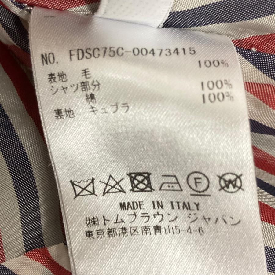 トム・ブラウン Thom Browne 2PLY FRESCO HIGHWAIST A-LINE SHIRT DRESS 2 PLY フレスコ ハイウの画像